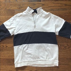 Brandy Melville Striped Quarter Zip
